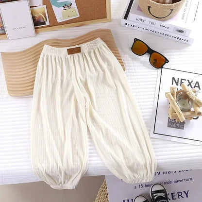 Thin Mosquito Candy Color Kids Boys Girls Baby Pants