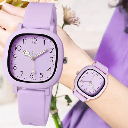 Quartz Simplicity Causal Silicone Strap Quartz Watch