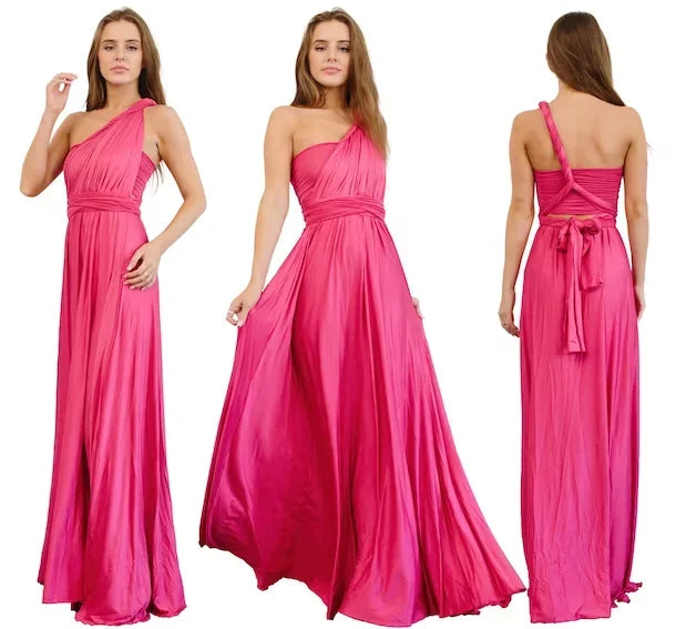 Rust Bridesmaid Dress Infinity Multiway Maxi Bridesmaid Dress