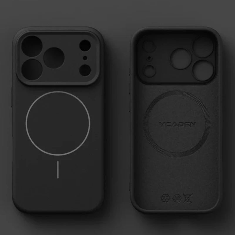 Magnetic Original Liquid Silicone For Magsafe Phone Case For iPhone Plus 17Air Skin Feel Soft Cover