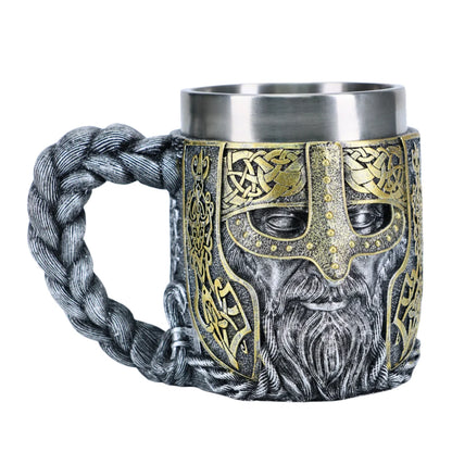 Viking Stainless Steel Nordic Barrel Dragon Boat Beer Mug