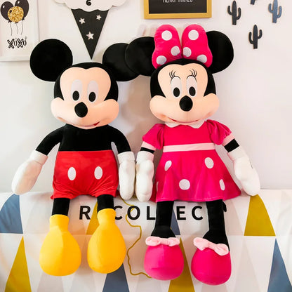 35cm Mickey Mouse Plush Toys Kawaii Anime Mickey Minnie Dolls