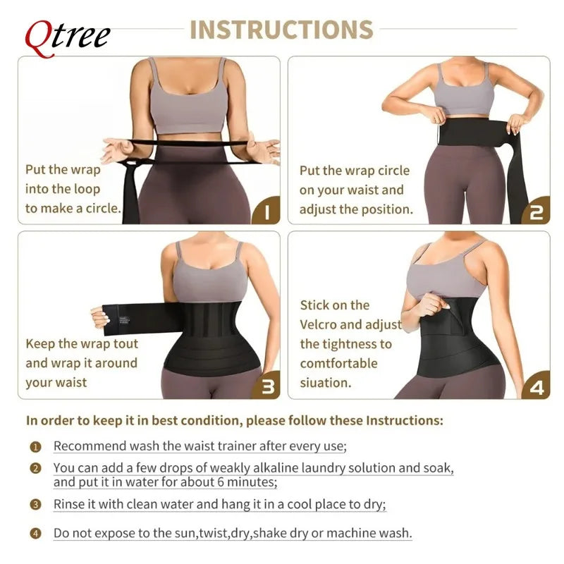 Waist Trainer Body Shaper Sweat Slimming Belt