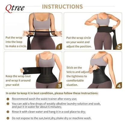 Waist Trainer Body Shaper Sweat Slimming Belt
