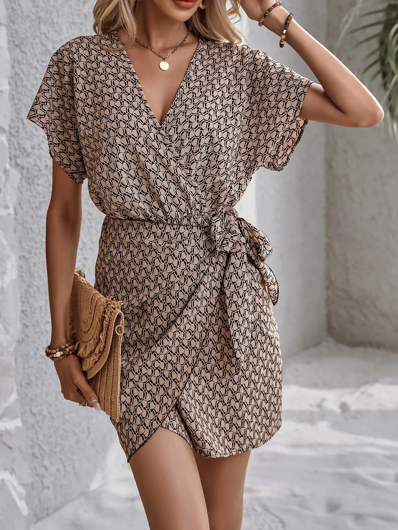 Cross border sexy waist up dress