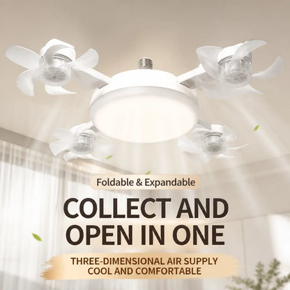 Drone Design Silent Ceiling Fan Light E27 Base Remote Controlled