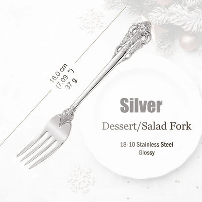 Stainless Steel Silver Flatware Set