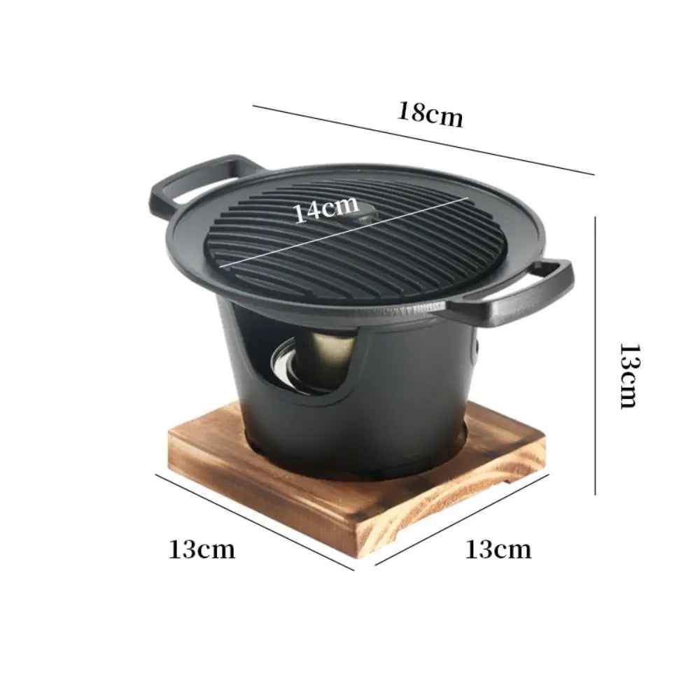 Detachable Japanese Alcohol Stove Korean Portable Non-stick Mini Barbecue Stove