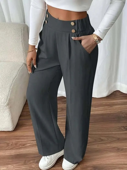High Waist Wide Leg Pants