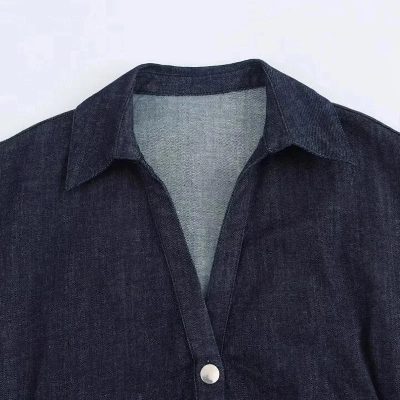 Ruched Short Sleeve Midi Dress