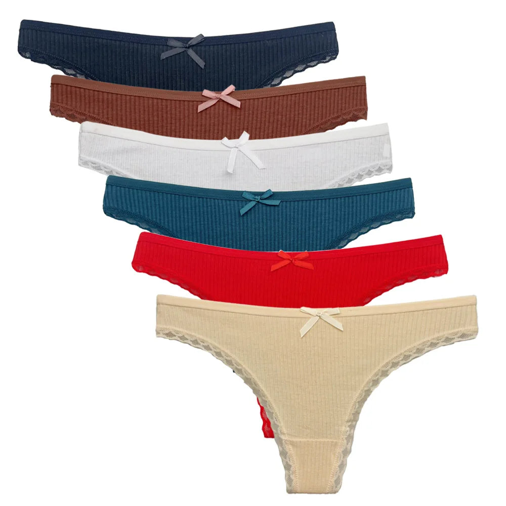 5 PCS/Set Cotton Panties G-String  Lingerie