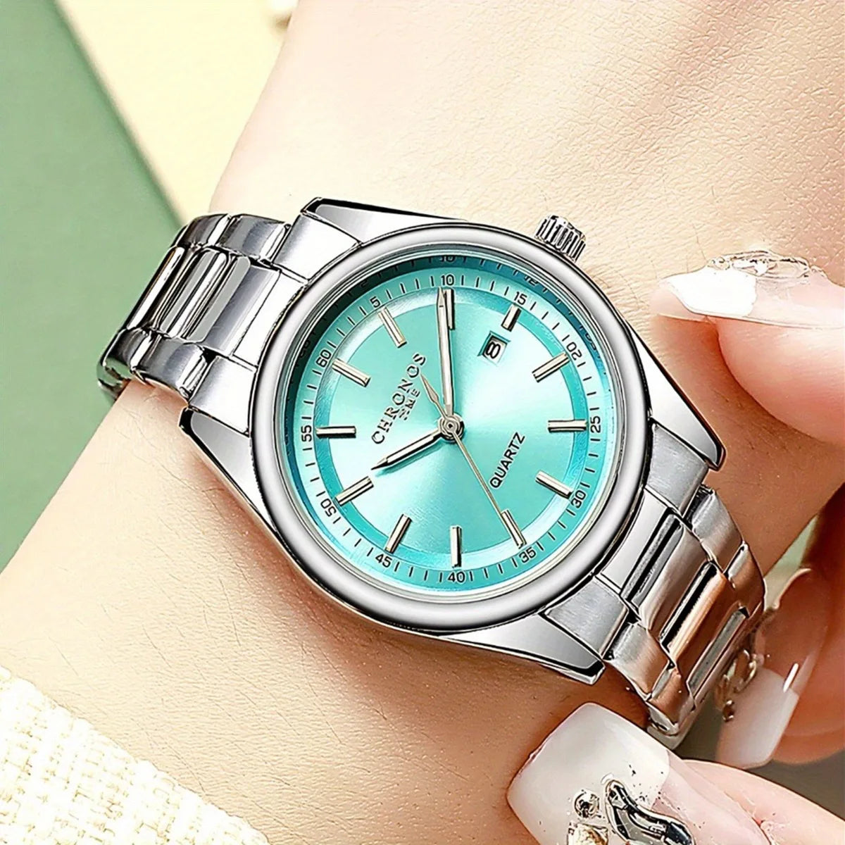 Luxury Stainless Steel Band Luminous Calendar Casual Watch