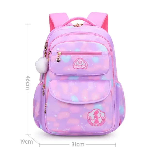 Shoulder Bag Girl Backpack School Bag Purple