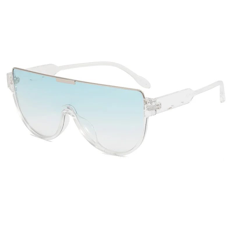 Vintage Semi-round Monoblock  Sunglasses