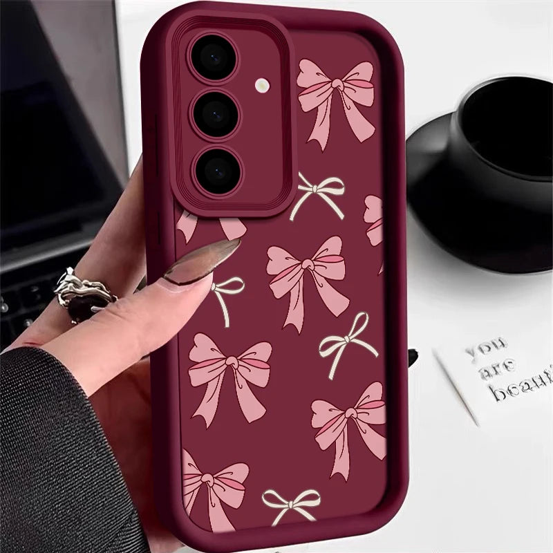Bow Tie Silicone Case For Samsung Galaxy Cover