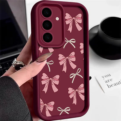 Bow Tie Silicone Case For Samsung Galaxy Cover