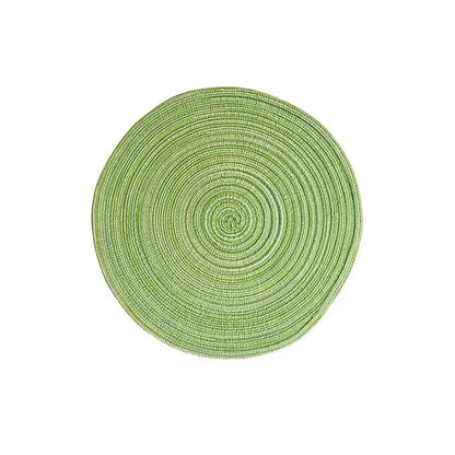 Imitation Cotton Yarn Placemat Round Woven Dish Mat