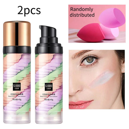 Three color press release cream concealer