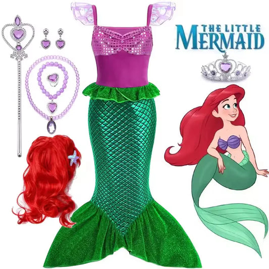 Girls Cosplay Disney Little Mermaid Ariel Costumes
