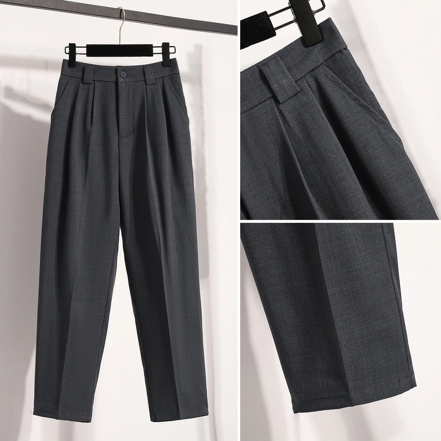 Korean High Waist Suit Casual Trousers