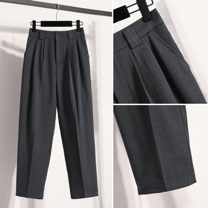 Korean High Waist Suit Casual Trousers