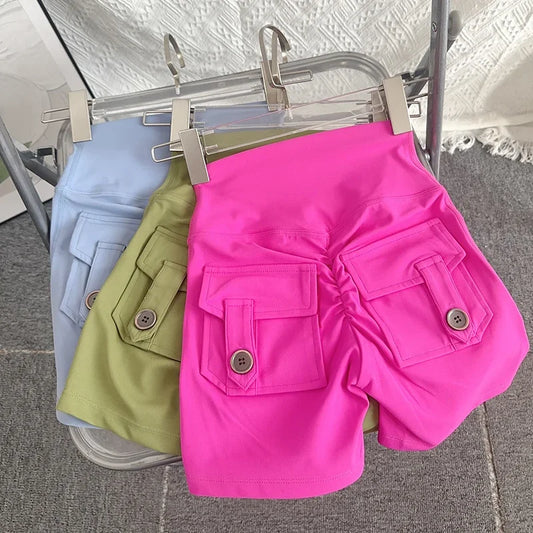 High Waist Workout Running Short Pants Sportswear