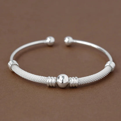 925 Sterling Silver Bangle Bracelet Set