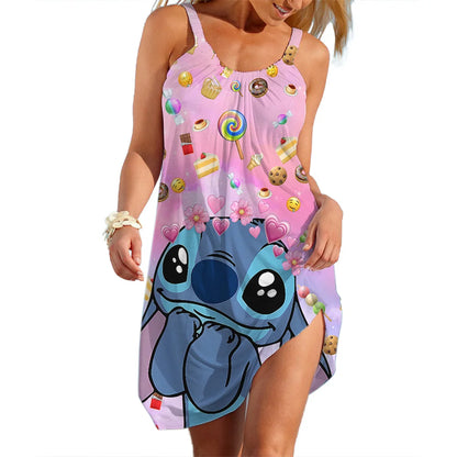 Disney Stitch Sling Sexy Loose Dress