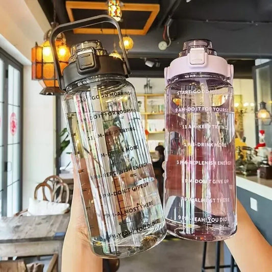 2L Sports Water Bottle Large Capacity Plastic Water Cup