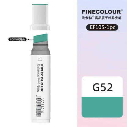 Finecolour 20mm Wide Markers Alcohol Line Sketching Art Markers Pen