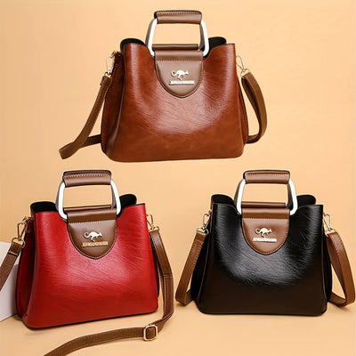 Tote Bag with Multiple Pocket Vintage Crossbody Bags