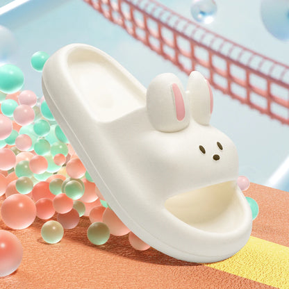 Cartoon Rabbit Thick Bottom Indoor Outdoor Slippers