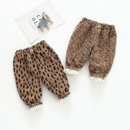Korean Style Toddler Girls Corduroy Harem Pants