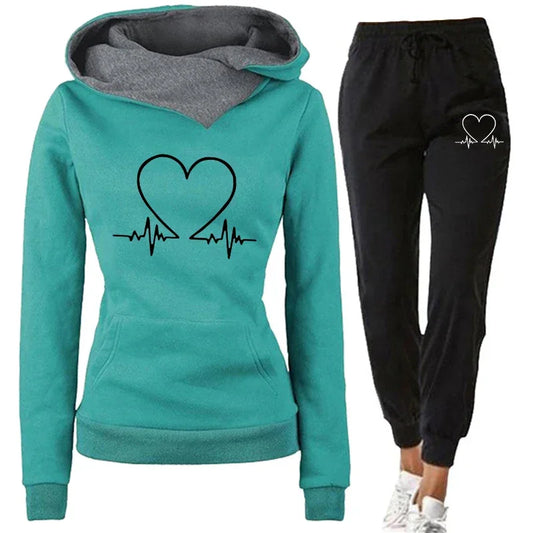 Sweatshirts Jogging Sports Outfits Set
