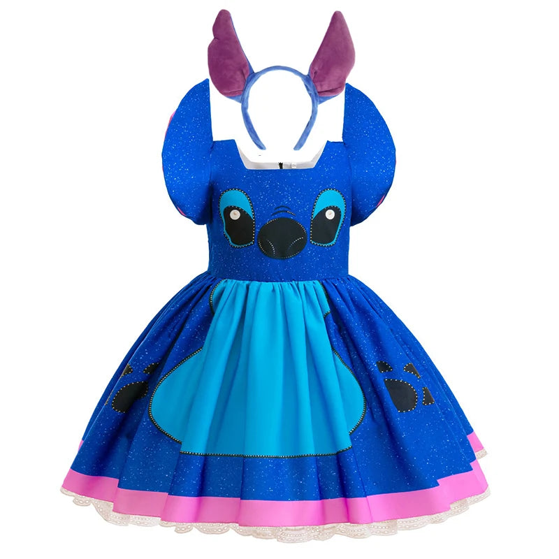 Cartoon Disney Stitch Cosplay Costume Dress