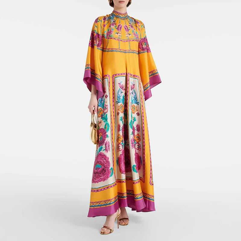 Ethnic Print Boho Long Dress