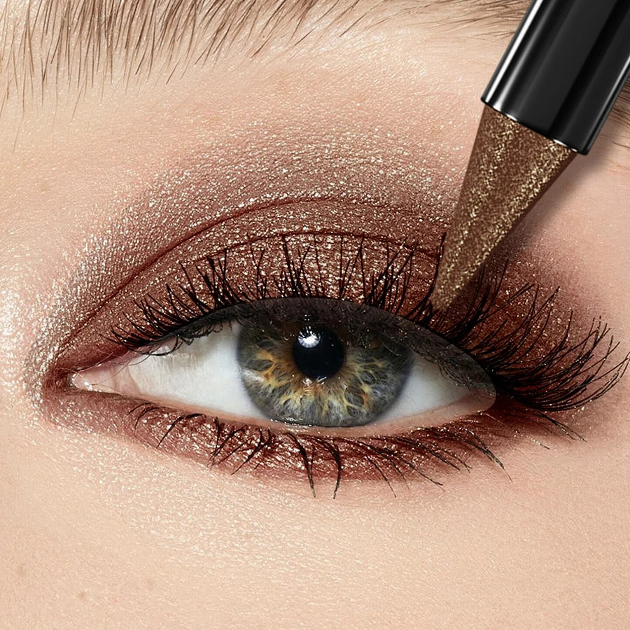 25 Color 1PC Pearl Eyeshadow Stick Waterproof Long Lasting Glitter & Matte Color Eye Shadow Makeup