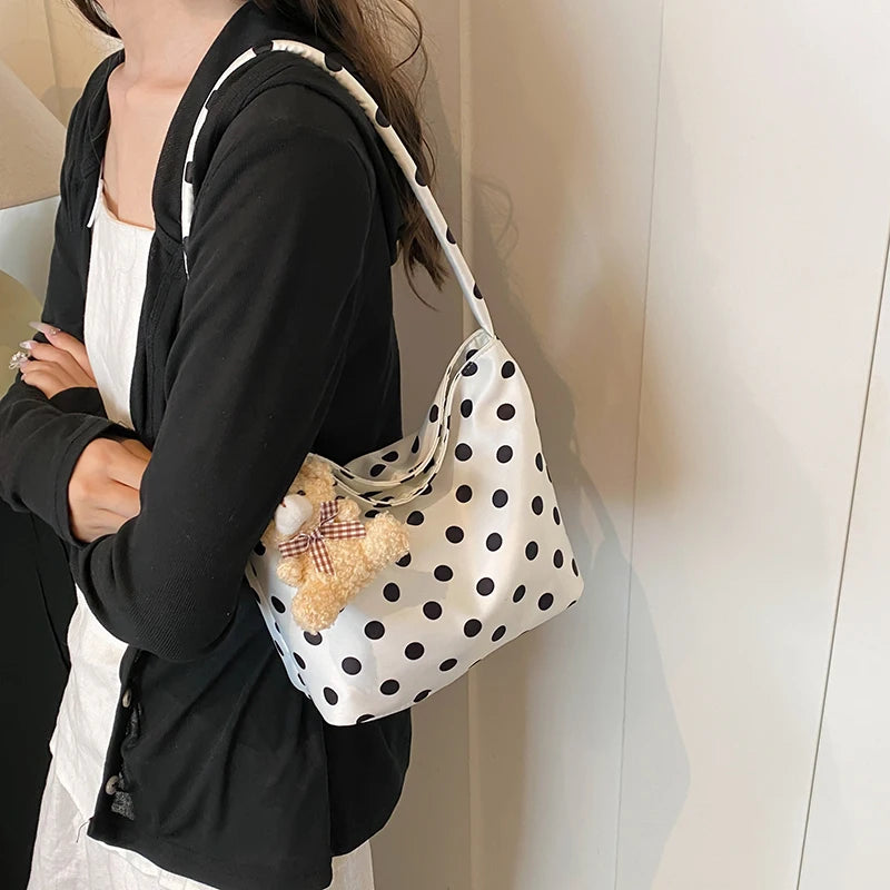 DANA polka dot shoulder bag