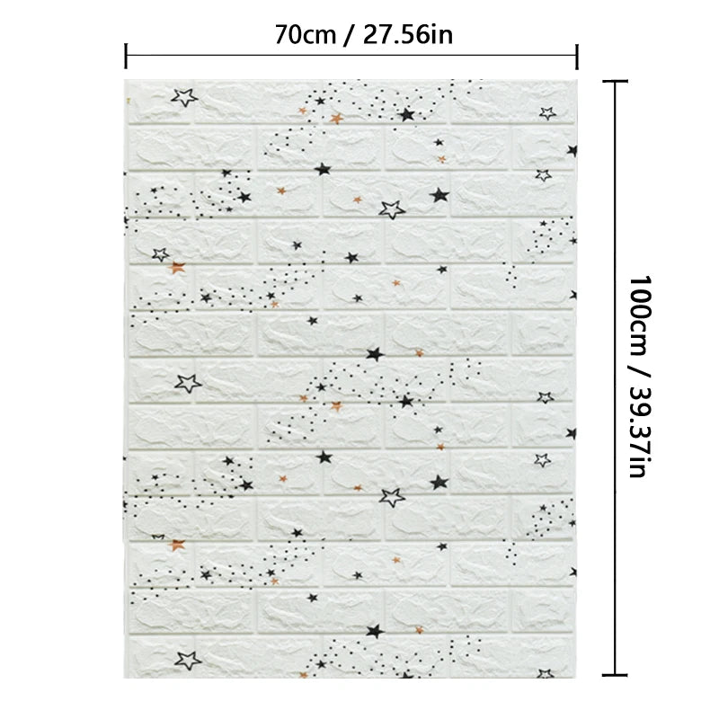 70cm High quality DIY 3D Wallpaper Moisture