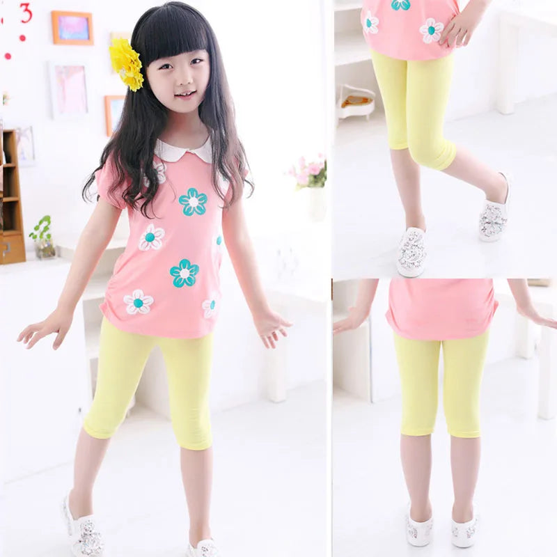 Cropped Candy Girls Leggings Skinny Pants