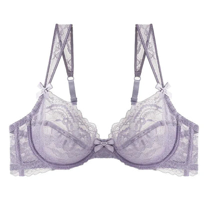 Sexy Ultra-thin Lace Push Up Transparent bra