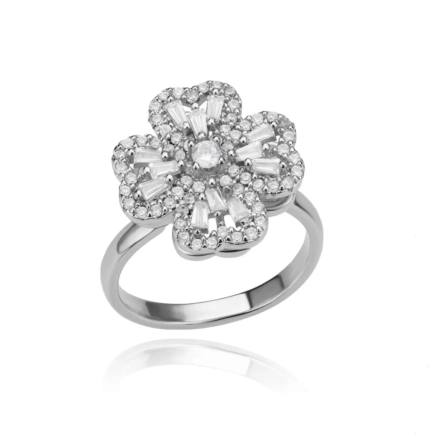 DANA Zircon Four Leaf Clover Rings