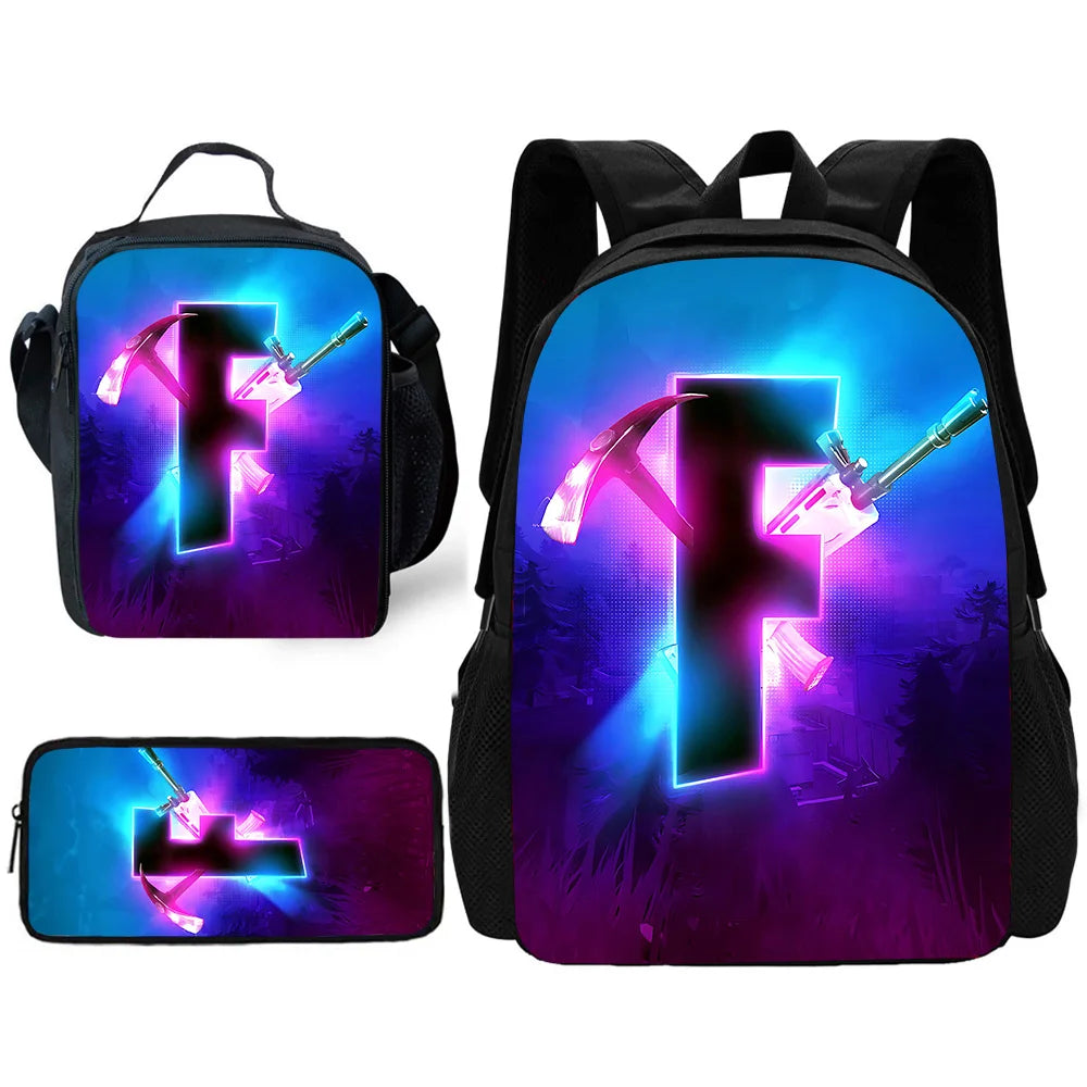 Child Backpack with Lunch Bags Pencil Bags School Bags