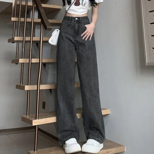 Wide Leg Jeans High Waist Pants