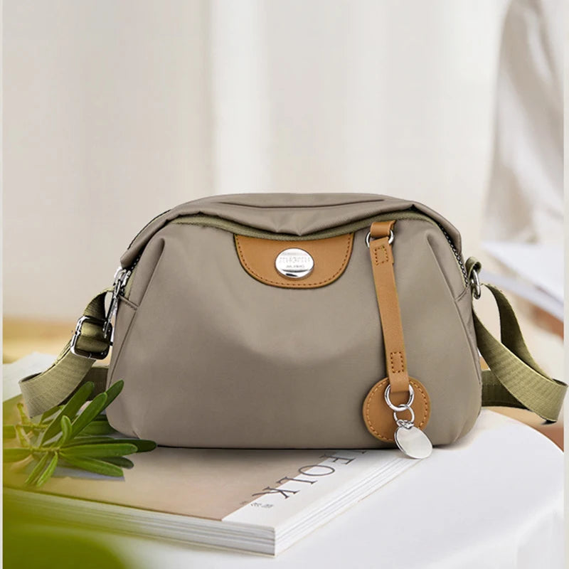 Nylon Shoulder Waterproof Shell Crossbody Bag