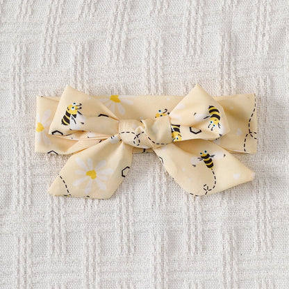 Baby girl Cute Little bee Ruffled Suspender Dress