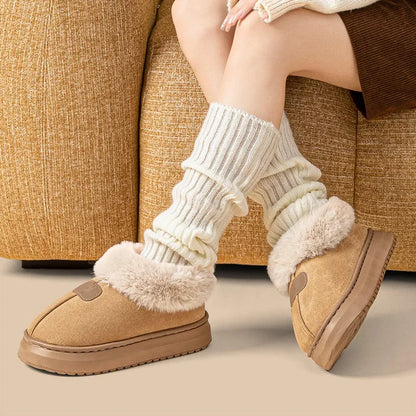 Fleece Lined Winter Slippers  C