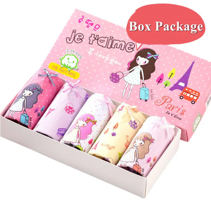 5/10 Pieces Cotton Girls Triangle Panties