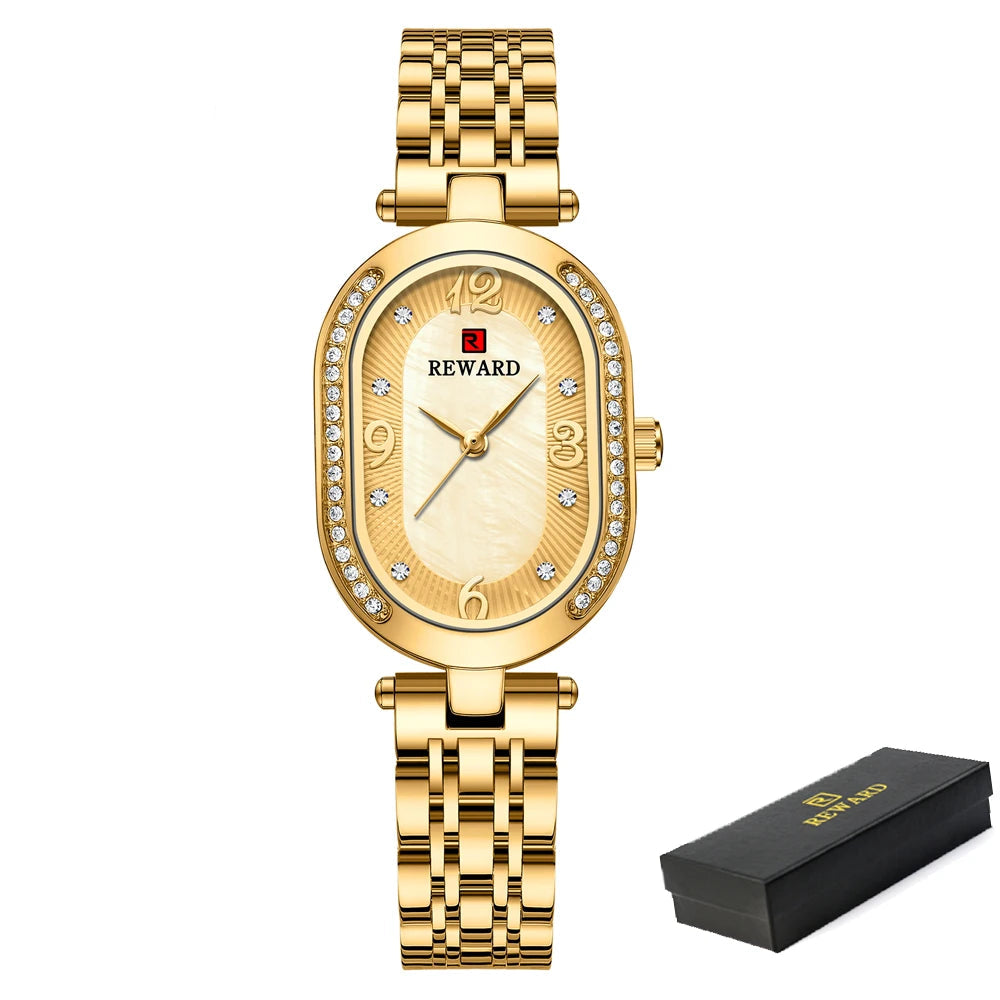 Exquisite Minimalist Luxury Stain Steel Waterproof Quartz Rose Gold Watches