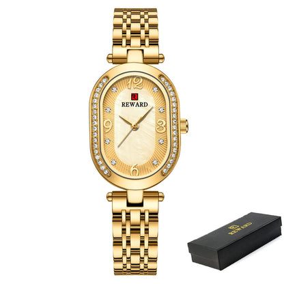 Exquisite Minimalist Luxury Stain Steel Waterproof Quartz Rose Gold Watches